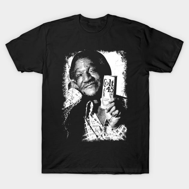 Redd Foxx Beer Vintage Distressed T-Shirt by GothBless